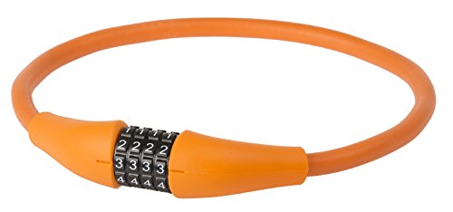 M-Wave Shape Memory Combination Lock, D 12.9 Mem, 900 X 12 Mm, Orange, With 4 Digits, On Card