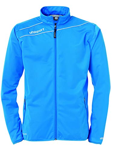 Uhlsport Stream 3.0 Classic Jacke, Giacca Uomo, Blu (Cyan/Weiß), Xxxs