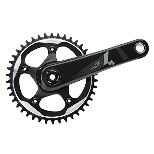 Sram Force1 – Guarnitura, Unisex, Force1 Gxp 175 Mm With 52T X-Sync (Gxp Cups Not Included), Black, 175 Mm