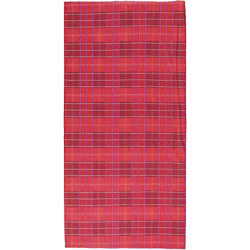 M-Wave Sciarpa Per Collo E Testa, Panno Multifunzionale Unisex-Adulto, Rosso/Blu Quadrato