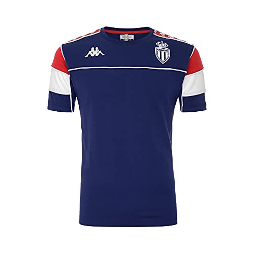 Kappa 222 Banda Arari Slim As Monaco , T-Shirt,Unisex,Blu/Rosso,6 Anni