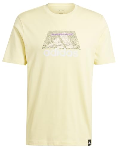 Adidas Uomo Codes Bos Graphic Tee, Almost Yellow, Xxl