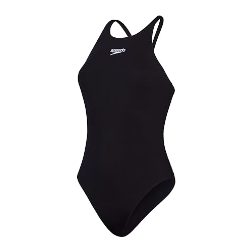 Speedo Costume Intero Medalist Hyperboom Allover, Resistenza Al Cloro, Asciugatura Rapida Costume Da Bagno Per Bambina, Blu Navy/Rosa Elettrico/Rosa F