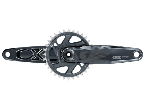 Sram Pédalier Vtt Pdl Gx Eagle Ftbk 4" Dub Dm 30D Xsync2 Lunar (Bb N.I.) Unisex Adulto, Nero, Unica