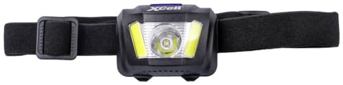 Xcell Lampada Frontale H280, Con 3 X Aaa/Max. 280 Lumen (Lunghezza X Larghezza X Altezza) 58 X 43 X 35 Mm, Peso 60 G, Durata 3 Ore, 80-280 Lumen, Incl