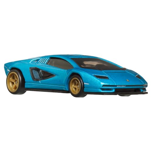 Hot Wheels Modellino Auto Lamborgini Countach Lpi 800-4 - Die Cast Scala 1:64 - Lunghezza 6Cm - Hrt70 - Serie Boulevard