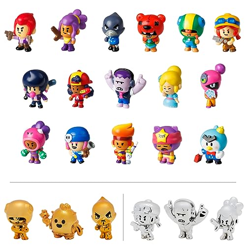 P.M.I. Brawl Stars Brw2015 - Figurine Da Collezione, Pacco Da 2 Personaggi (S1) (Casuale)