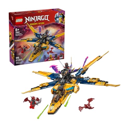 Lego Ninjago Jet Super Storm Di Ras E Arin - Aereo Giocattolo Da Costruire Con Drone Staccabile, Capsula Di Salvataggio E 3 Minifigure, Giochi Per Bam