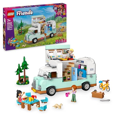 Lego Friends Avventura Sul Camper Dell’Amicizia, Giochi Di Ruolo E Per Le Abilità Sociali Per Bambine Da 7 Anni Con Personaggi, Veicolo Giocattolo Apr