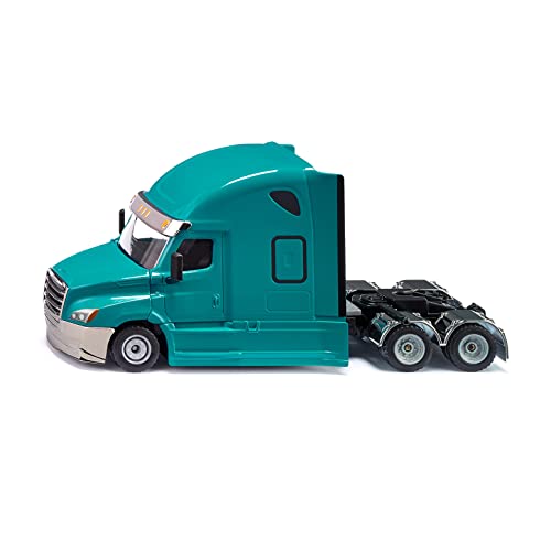 Siku 2717, Freightliner Cascadia, Camion Giocattolo, 1:50, Plastica E Metallo, Blu, Cofano Apribile, Gancio Di Traino Per Attaccare Rimorchi Siku Supe