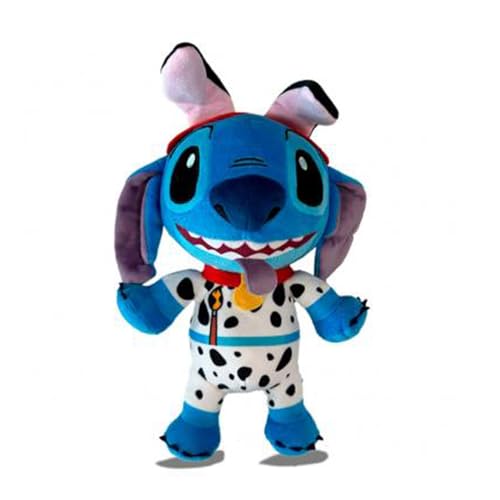 Simba Peluche Stitch Costume Dalmata, 25 Cm, Licenza Disney 100% Originale, Adatto Per Tutte Le Età (6315877200)