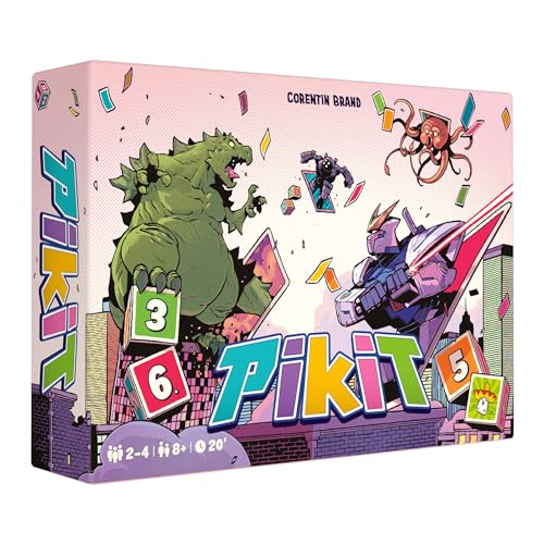 Pikit Gioco Da Tavolo - Ruba E Blocca Gli Avversari In Questo Gioco Di Strategia Di Rotolamento E Rivendicazione Di Carte, Divertente Gioco Per Famigl