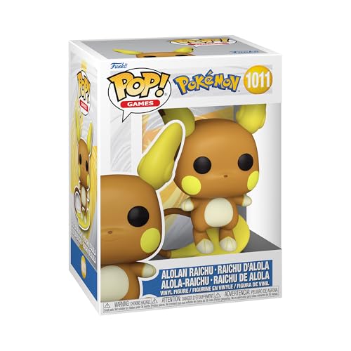 Funko Pop! Games: Pokemon - Raichu Alolan - (Alolan) - Figura In Vinile Da Collezione - Idea Regalo - Merchandising Ufficiale - Giocattoli Per Bambini