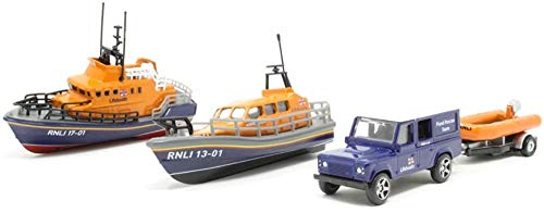 Corgi- Rnli Gift Set-Shannon Severn Lifeboat And Flood Rescue Team Other License Cuore Modello, Multicolore, Rnli0001