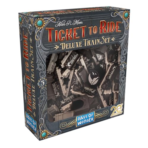 Days Of Wonders - Asmodee - Gli Avventurieri Della Ferrovia: Deluxe Train Set Nero - Giochi Da Tavolo - Giochi Da Tavolo - Accessori Per Giochi Da Tav