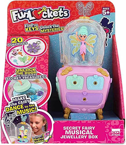 Funlockets 539 S21200 Ea Secret Magic Fairy Jewellery Box, Pink