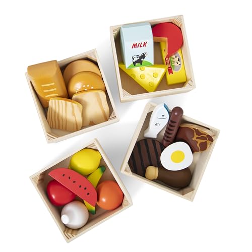 Melissa & Doug Regalo Cibo Giocattolo Per Bambini | Accessori Cucina Legno Per Bambini | Giochi Bambino Bambina 3-6 Anni | Frutta Da Tagliare Giocatto