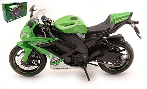 Per Kawasaki Ninja Zx-10R 2004 Green 1:12 - Maisto - Moto - De Cast - Modellismo
