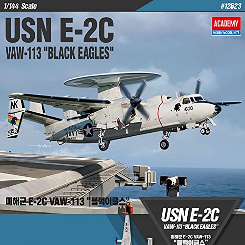 Academy 12623 1/144 Us Navy E-2C Hawkeye Vaw-113 Black Eagles - Modello In Plastica