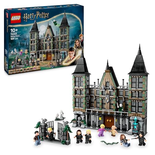 Lego Harry Potter Villa Malfoy, Giochi D'Avventura Per Bambini E Bambine Da 10 Anni, Modellino Di Casa Giocattolo Da Costruire Con Stanze, Funzioni E
