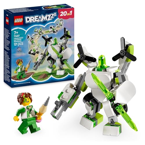 Lego Dreamzzz Le Avventure Del Robot E Del Veicolo Di Z-Blob, Gioco Creativo E Trasformabile 20In1 Per Bambini Da 7 Anni, Modellini Da Costruire Tra C