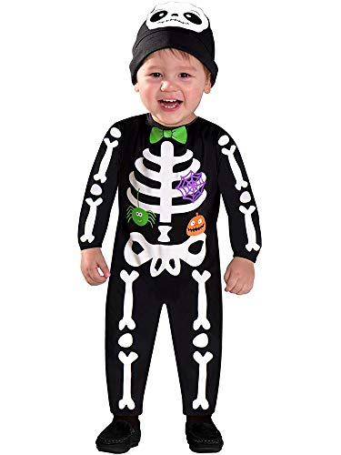 Amscan Costume Da Scheletro Da Scheletro Per Bambini, Per Bambini Piccoli, Età 2-3 Anni, 9903880