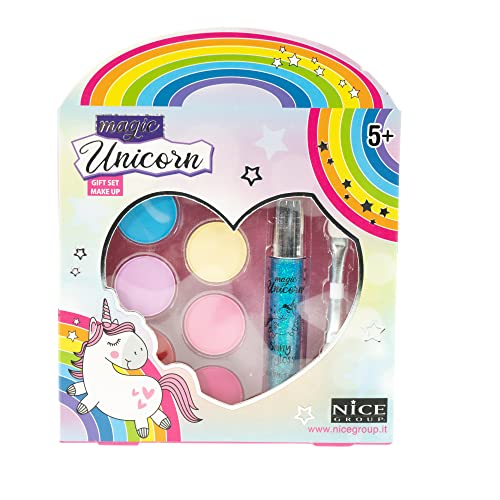 Nice Group Magic Gift Set, 1 Scatolina Make Up Stile Unicorno, 1 Kit Per Viso, Multicolore, Taglia Unica, 16006