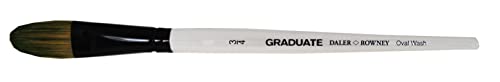 Daler-Rowney Graduate Acrylic/Oil Brush (Natural/Synthetic Mix) Oval Wash - 3/4"