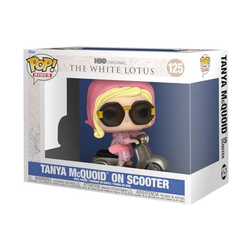 Funko Pop! Rides: White Lotus - Tanya Mcquoid On Scooter On Scooter - Figura In Vinile Da Collezione - Idea Regalo - Merchandising Ufficiale - Giocatt