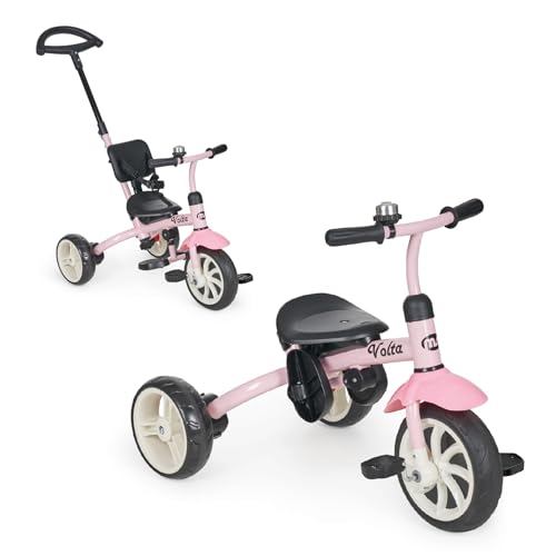 Ms - Triciclo Evolutivo Per Bambini 5 In 1 Volta - Bicicletta Per Bambini Da 1 Anno A 5 Anni - Da Triciclo A Bicicletta Con O Senza Pedali - Adattabil