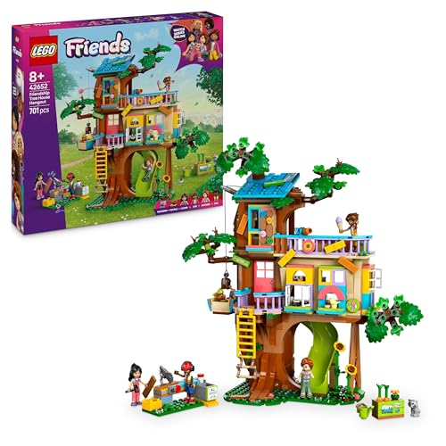 Lego Friends Casa Sull’Albero Dell’Amicizia, Giochi Creativi Per Lo Sviluppo Delle Abilità Sociali Per Bambine Da 8 Anni Con Animali Giocattolo E 4 Mi