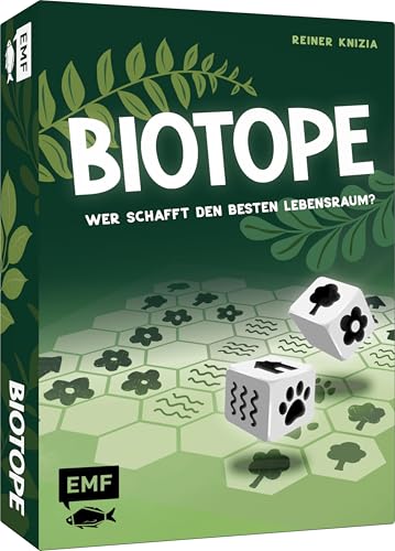 Edition Michael Fischer- Gioco Di Dadi: Biotopi-Chi Crea Il Miglior Habitat Per 1-6 Persone Da 8 A 99 Anni, Colore Verde, 34314
