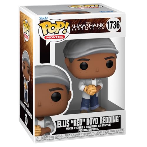 Funko Pop! Movies: Sr - Ellis Boyd ‘Red’ Redding 'Red' Boyd Redding - Shawshank Redemption - Figura In Vinile Da Collezione - Idea Regalo - Merchandis