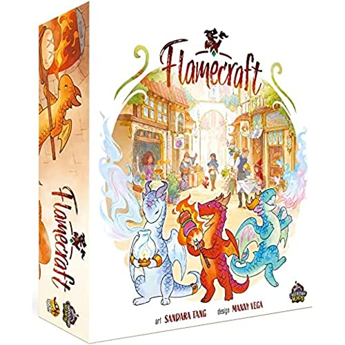 Lucky Duck Games | Flamecraft | Board Game | Ages 10+ | 1-5 Players | 60 Minutes Playing Time