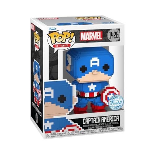 Funko Pop! Marvel: 8-Bit - Captain America - Marvel Comics - Fumetti Marvel - Figura In Vinile Da Collezione - Idea Regalo - Merchandising Ufficiale -