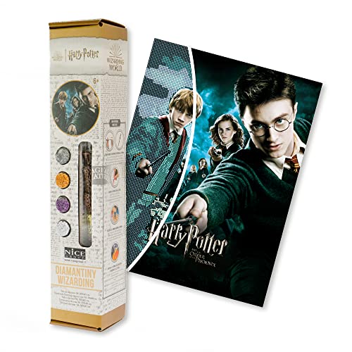 Diamantiny Harry Potter – Wizarding Art Medium L’Ordine Della Fenice – Kit Crea Il Mosaico, Attività Crystal Art, Diamond Painting, 1 Tela 30 X 40 Cm,