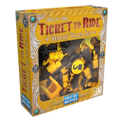Days Of Wonders - Asmodee - Gli Avventurieri Della Ferrovia: Deluxe Train Set Giallo - Giochi Da Tavolo - Giochi Da Tavolo - Accessori Per Giochi Da T