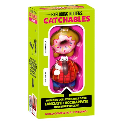 Asmodee Exploding Kittens: Catchables - Miciabella, Gioco Da Tavolo, 8+ Anni, 2+ Giocatori, Edizione In Italiano