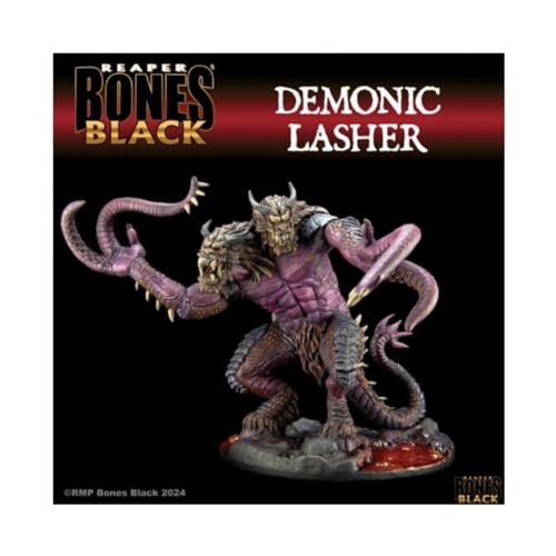 Reaper Demonic Lasher Miniatura 25 Mm Scala Eroica Ossa Miniature Nere