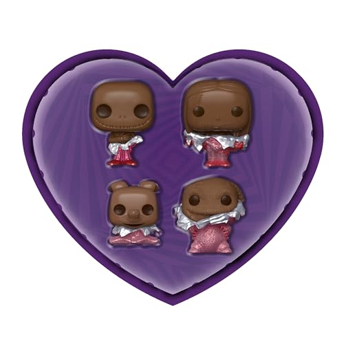 Funko Pocket Pop! Disney The Nightmare Before Christmas Valentines Box 4 Pack - Jack Skellington - (Choc) - Portachiavi - Mini Figura In Vinile Da Col