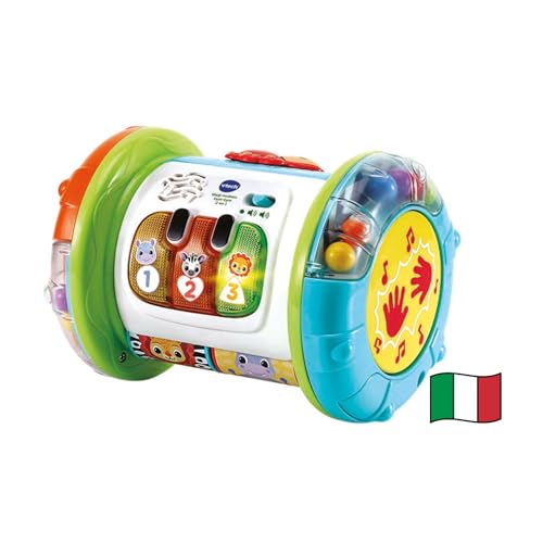 Vtech Rullo Tam Tam - 3 In 1, Rullo Multiattività Per Bambini, 3 Modalità Di Gioco, Pianoforte Per Bambini, Motricità Fine E Globale, Sensore Di Movim