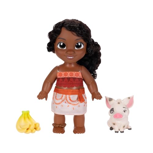 Disney Oceania 2 - Playset Bambola Della Sorellina Di Vaiana Simea & Figure Di Pua, Altezza 27 Cm, Include 1 Vestito Da Bambola, 1 Pua, 1 Mazzo Di Ban