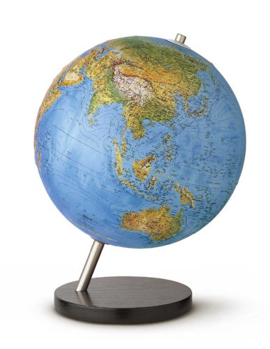 Mappamondo Globo Luminoso Rilievo Relief 30Cm Novarico Versione Olandese
