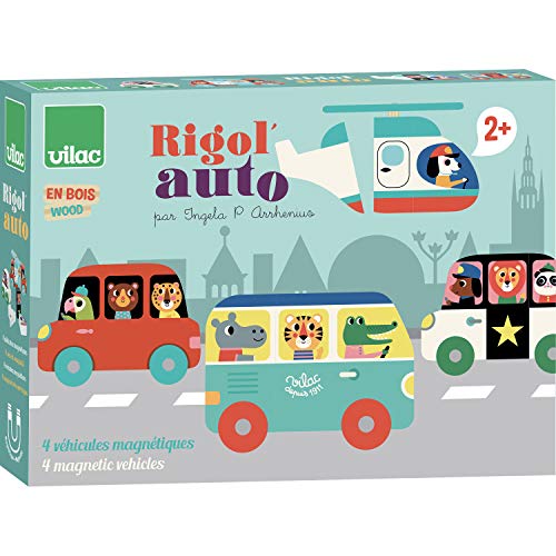 Vilac - Rigol'Auto Veicoli Magneti Ingela P. Arrhenius, Multicolore (Xvc-7603)