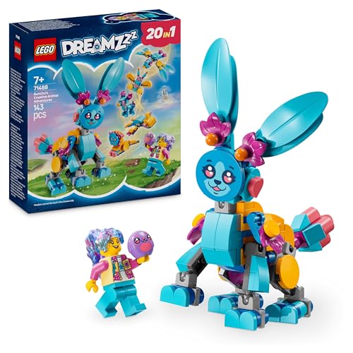 Lego Dreamzzz Avventure Animali Creative Di Bunchu, Giochi Di Fantasia Trasformabili 20 In 1 Per Bambine E Bambini Da 7 Anni Con Coniglio Giocattolo,