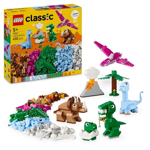 Lego Classic Dinosauri Creativi, Giochi Di Fantasia Per Bambini E Bambine Da 5 Anni In Su Con Colorati Animali Giocattolo Da Costruire E Ricostruire C