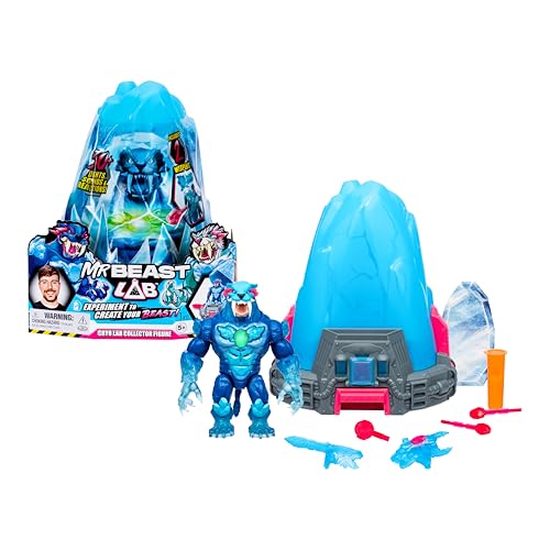 Mrbeast Lab Sciogli Il Ghiaccio Per Rilasciare Una Bestia Con La Figura Da Collezione Cryo Lab, Figura Da 18 Cm Con Oltre 30 Luci, Suoni E Reazioni, I