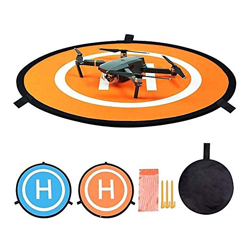 Cyh Landing Pad Per Drone, Drone Landing Pad 22 Pollici (55 Cm) Tappeto Di Atterraggio Pieghevole Impermeabile Base Di Lancio Per Elicotteri Portatile