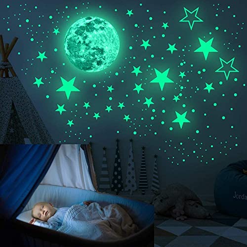Stelle Glow In The Dark, 433Pcs Glow Stars Decalcomanie Glow Stars Adesivi Da Parete Soffitto Stelle Glow In The Dark Per La Decorazione Della Parete,