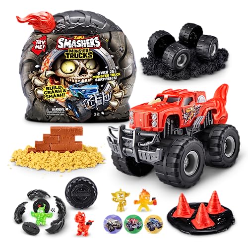 Zuru Smashers- Smashers Surprise-Monster Playset (Dino Truck) Variety Sorpresa Car, Giocattolo Per Auto Da Corsa Da Collezione, Tinta Unita, Colore Dr